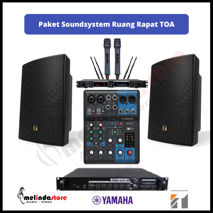 Paket Sound System Ruang Rapat Speaker TOA - Luas 25M2